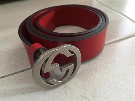 cinturon gucci original rojo